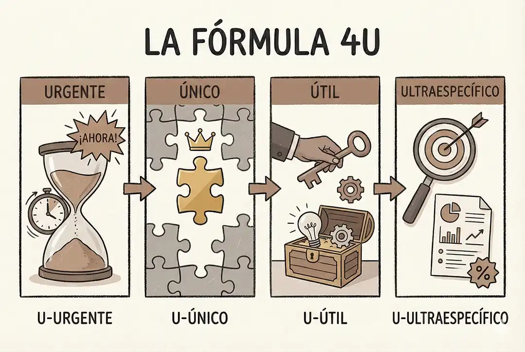 Fórmula 4U de copywriting