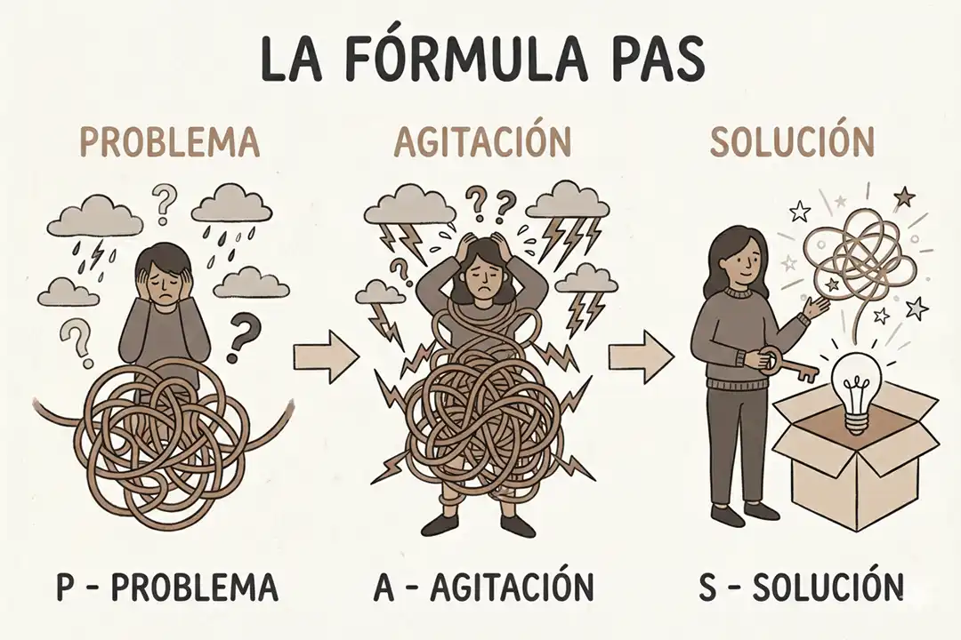 Fórmula PAS de copywriting