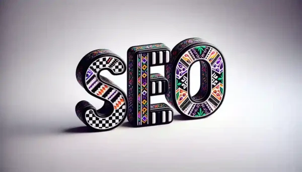 Keyword research, ¿qué es y para qué sirve? - palabra SEO hecha con figuras